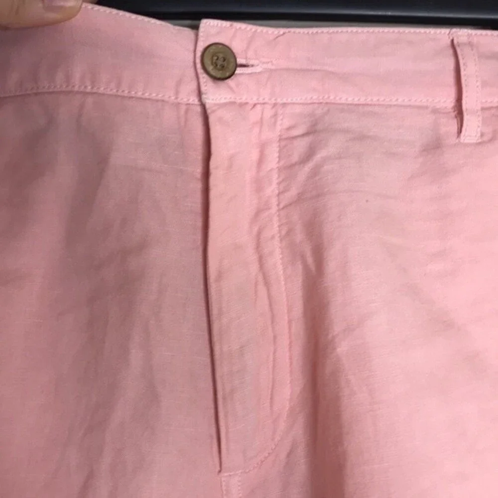 Faherty mens lightweight linen cotton casual chino shorts size 40